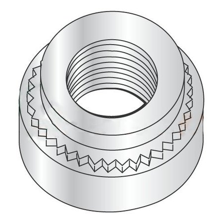 NEWPORT FASTENERS Self Clinching Lock Nut, M5-0.80, Steel, Zinc Plated, 5000 PK 999726